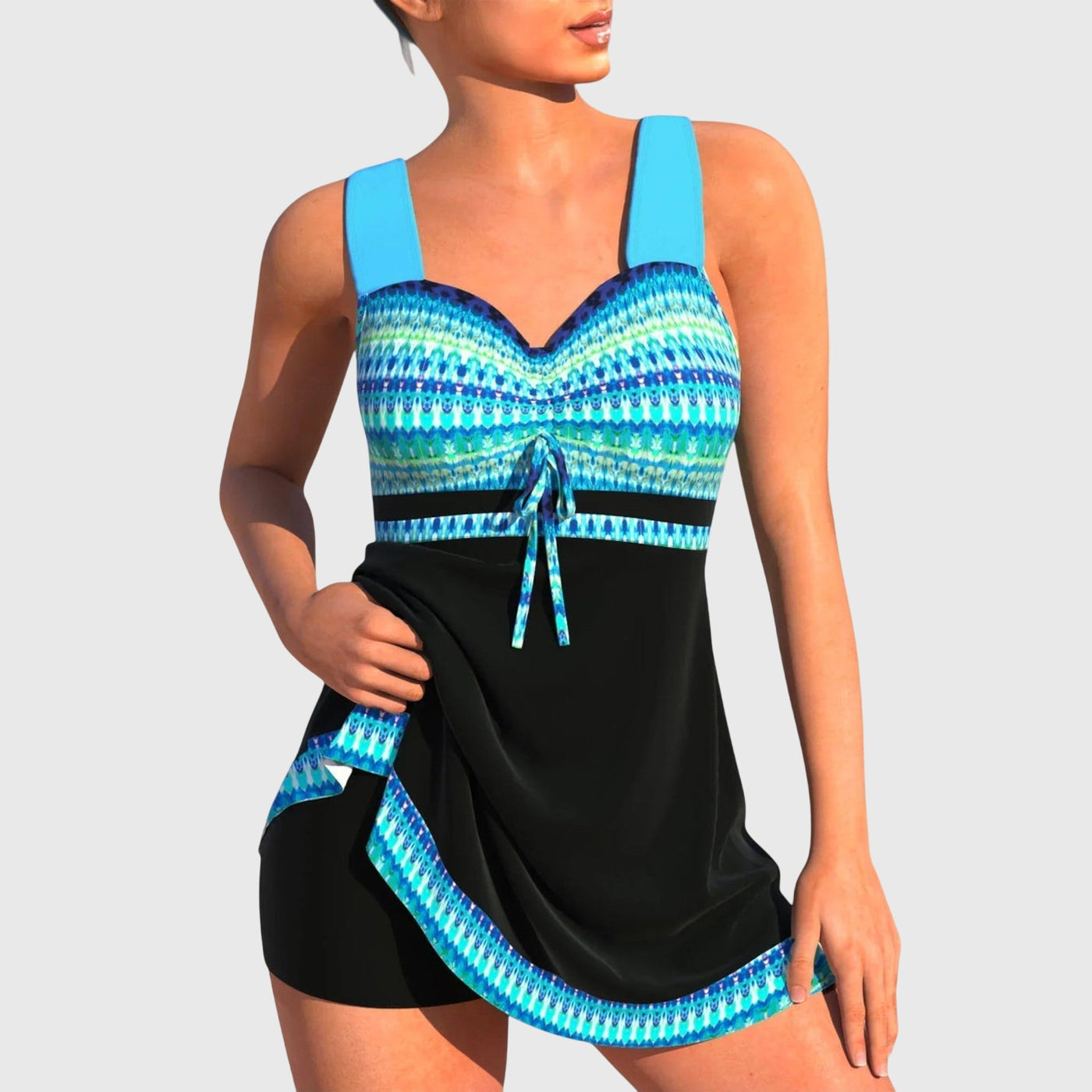 Colourful Two-Piece Swimsuit