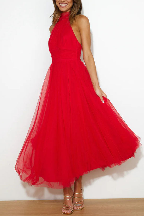 Claudia™ - Casual Mesh Open Back Dress