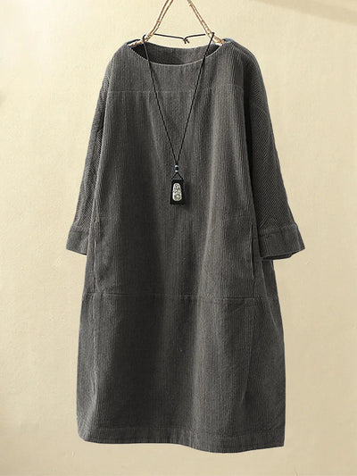 Elyse™ - Comfortable Dress with Round Neck
