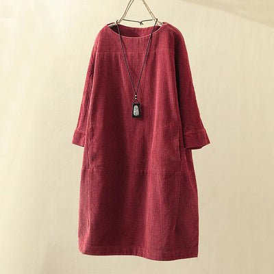 Elyse™ - Comfortable Dress with Round Neck