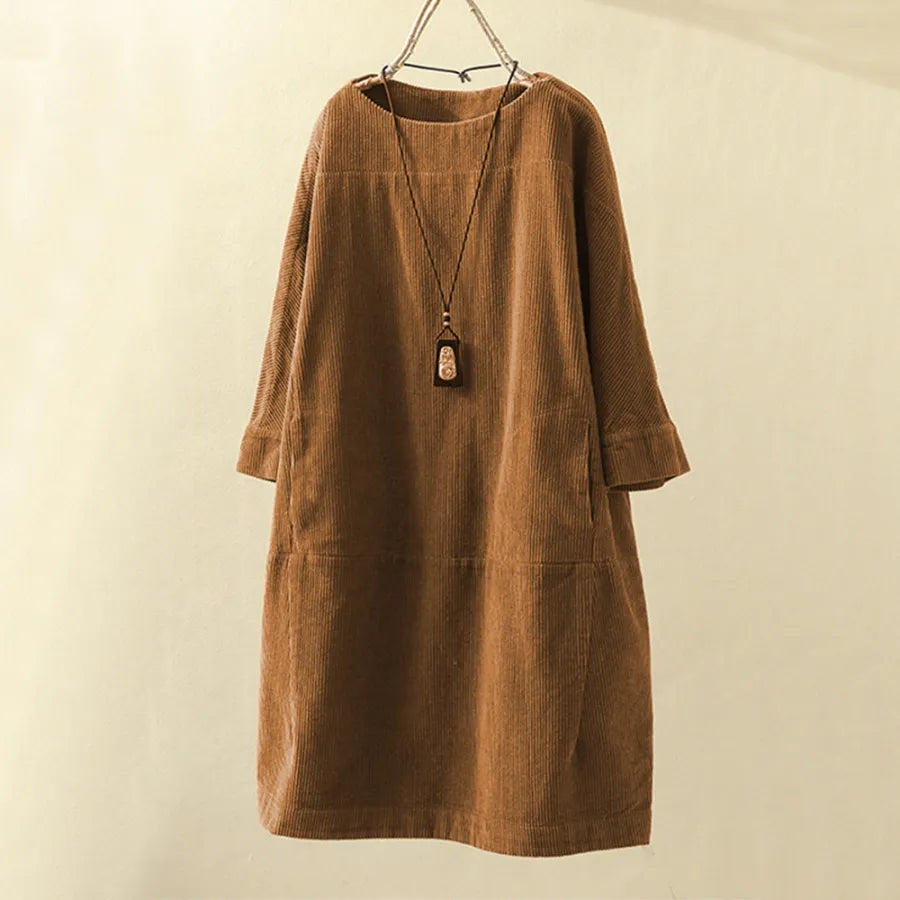 Elyse™ - Comfortable Dress with Round Neck