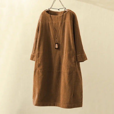 Elyse™ - Comfortable Dress with Round Neck
