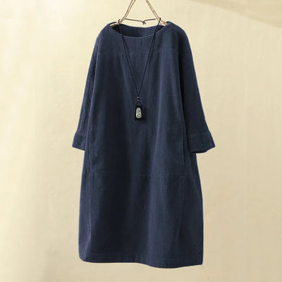 Elyse™ - Comfortable Dress with Round Neck