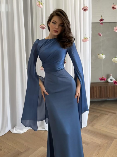 Viviana™ - Elegant Dress with Batwing Sleeves