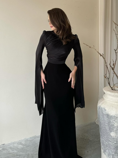 Viviana™ - Elegant Dress with Batwing Sleeves