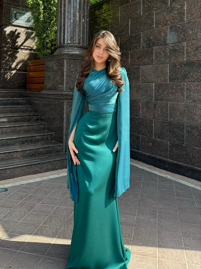 Viviana™ - Elegant Dress with Batwing Sleeves