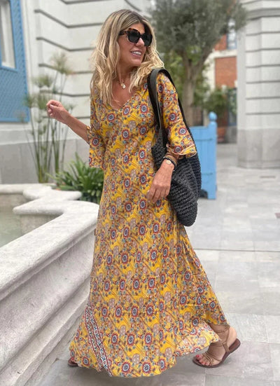 Abby's™ Print Boho Maxi Dress