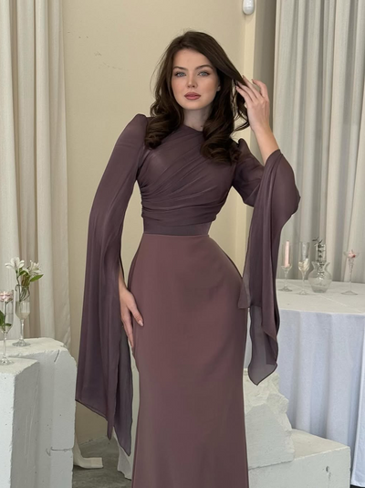 Viviana™ - Elegant Dress with Batwing Sleeves