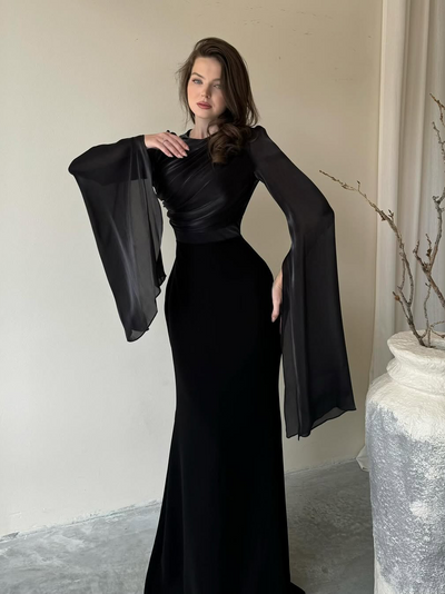 Viviana™ - Elegant Dress with Batwing Sleeves
