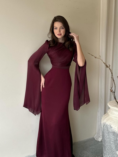 Viviana™ - Elegant Dress with Batwing Sleeves