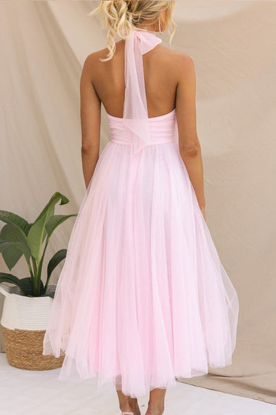 Claudia™ - Casual Mesh Open Back Dress