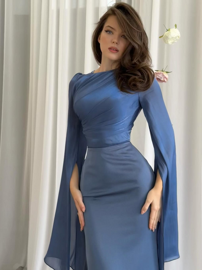 Viviana™ - Elegant Dress with Batwing Sleeves