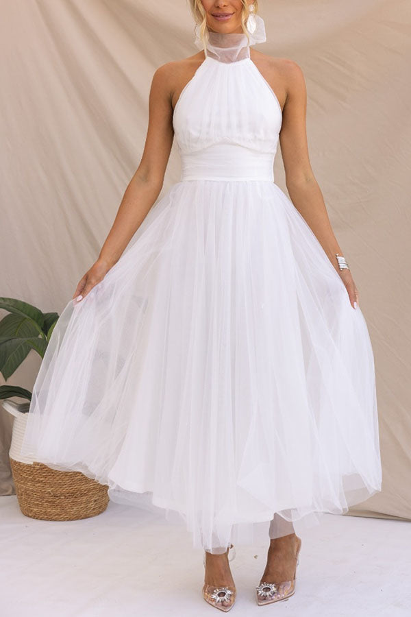 Claudia™ - Casual Mesh Open Back Dress