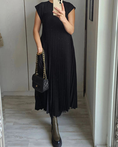 Natalia™ - Sleeveless Pleated Dress