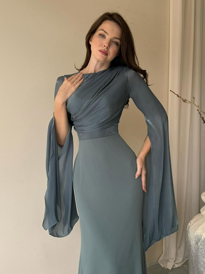 Viviana™ - Elegant Dress with Batwing Sleeves