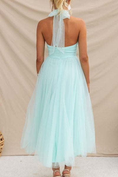 Claudia™ - Casual Mesh Open Back Dress