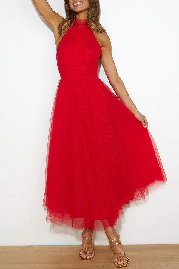 Claudia™ - Casual Mesh Open Back Dress
