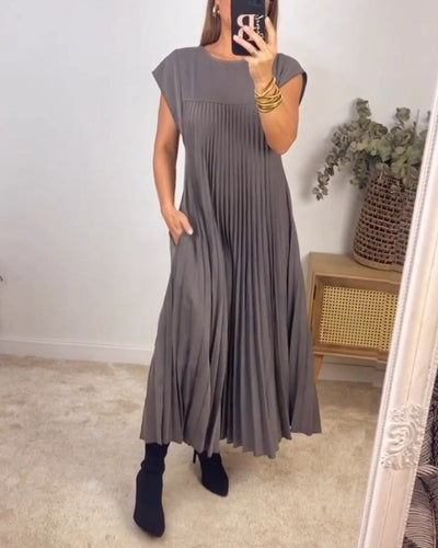 Natalia™ - Sleeveless Pleated Dress