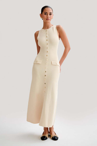 Zarah™ - Elegant Dress with O-Neck