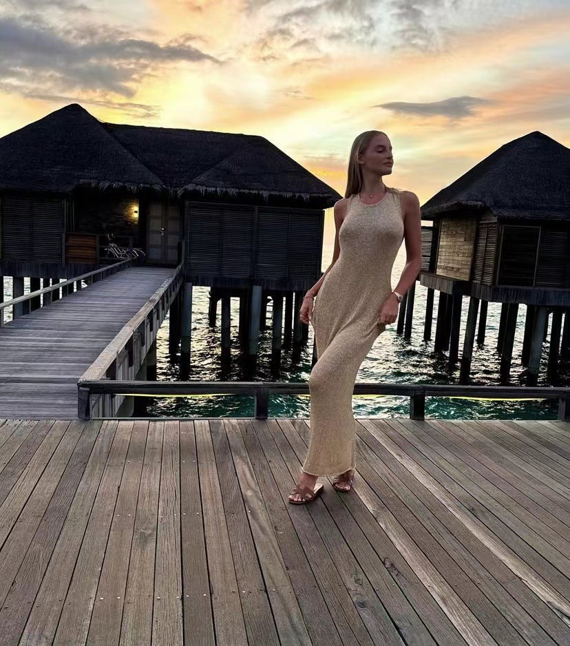 Isabeau™ - Glitter Maxi Dress