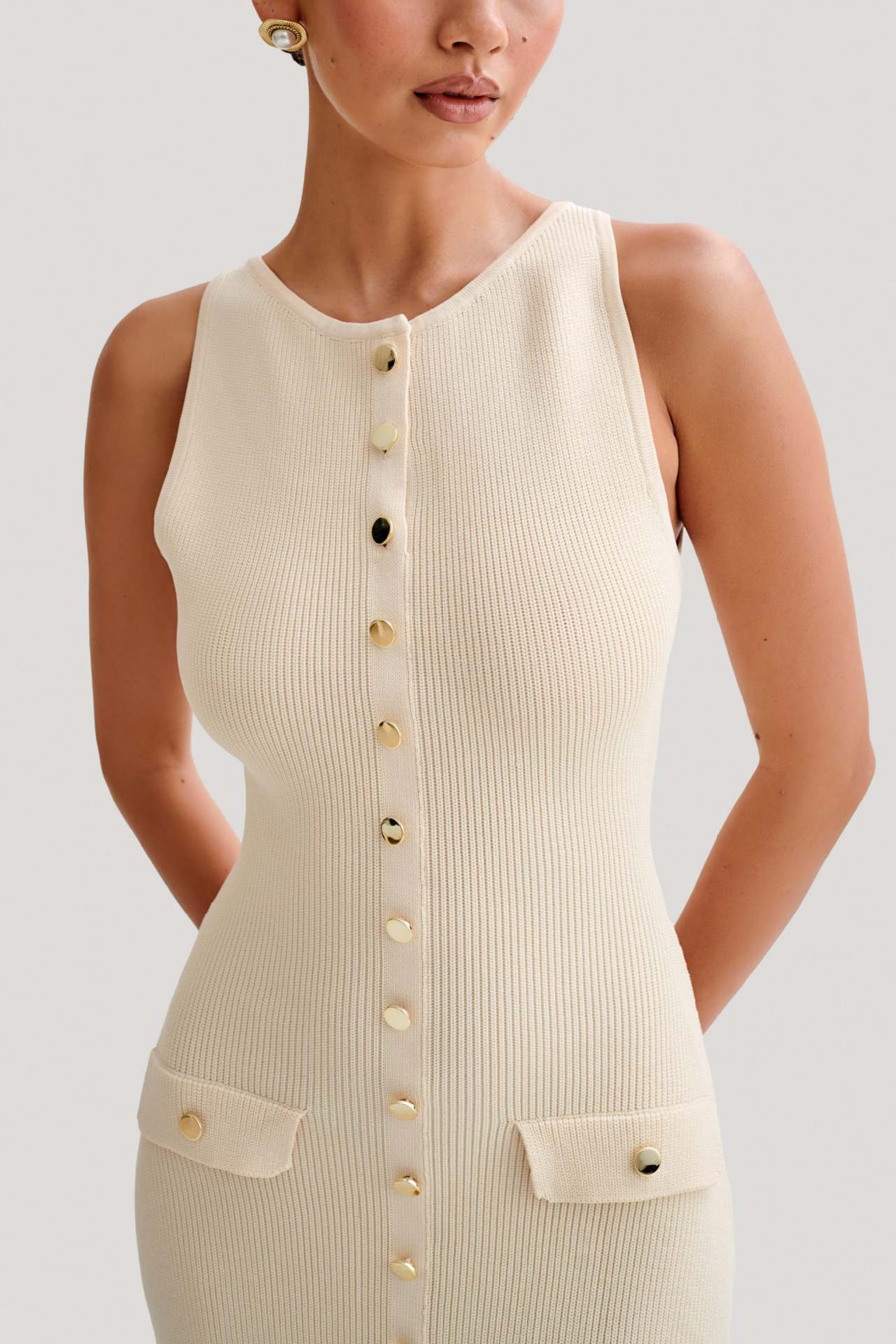 Zarah™ - Elegant Dress with O-Neck