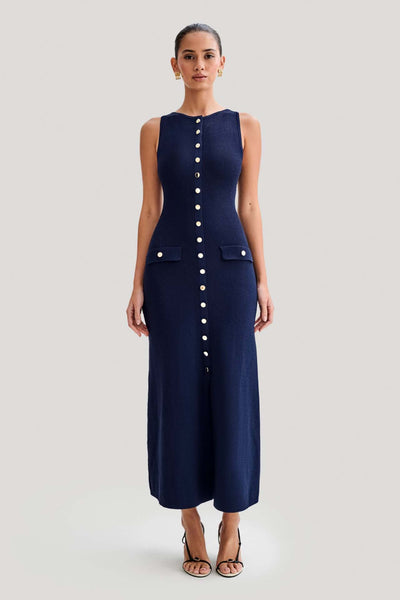 Zarah™ - Elegant Dress with O-Neck