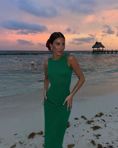 Isabeau™ - Glitter Maxi Dress
