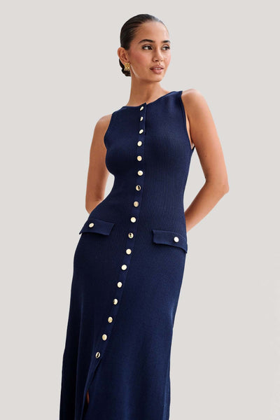 Zarah™ - Elegant Dress with O-Neck