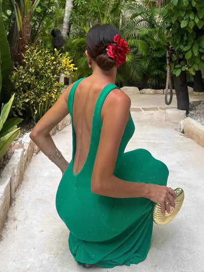 Isabeau™ - Glitter Maxi Dress