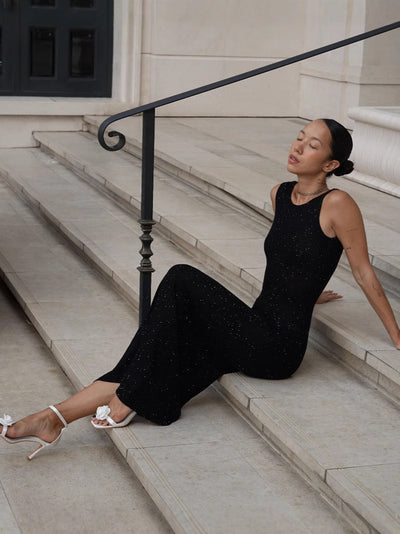 Isabeau™ - Glitter Maxi Dress