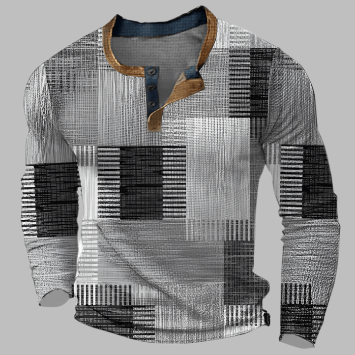 Antoine Colourblock Henley Shirt