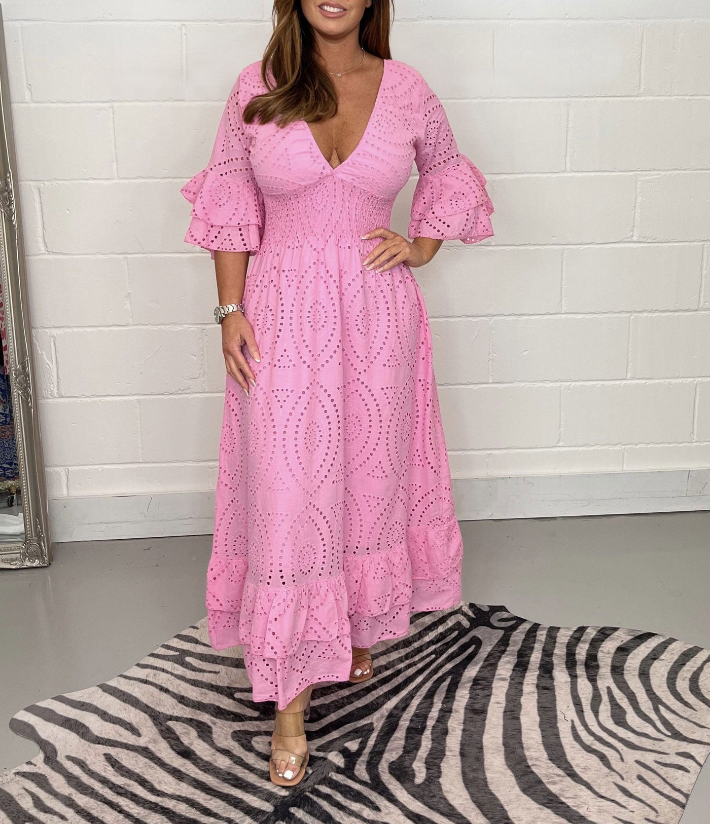 Melisent's™ Embroidered Midi Dress