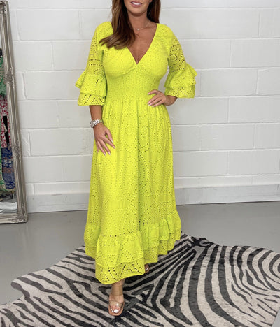 Melisent's™ Embroidered Midi Dress