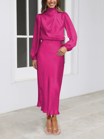 Joanna™ - Long Satin Dress