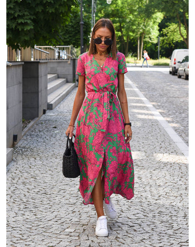 Michelle™ - Stylish Dress with V-Neck