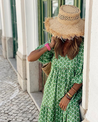 Liv™ - Puff Sleeve Loose Boho Maxi Dress