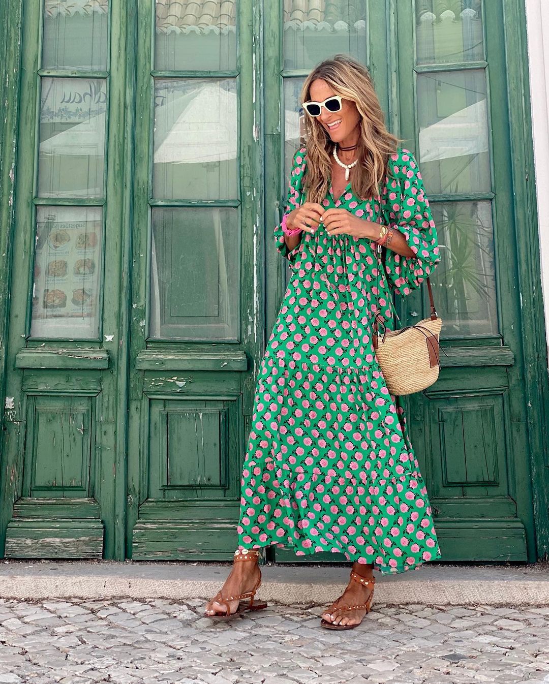 Liv™ - Puff Sleeve Loose Boho Maxi Dress