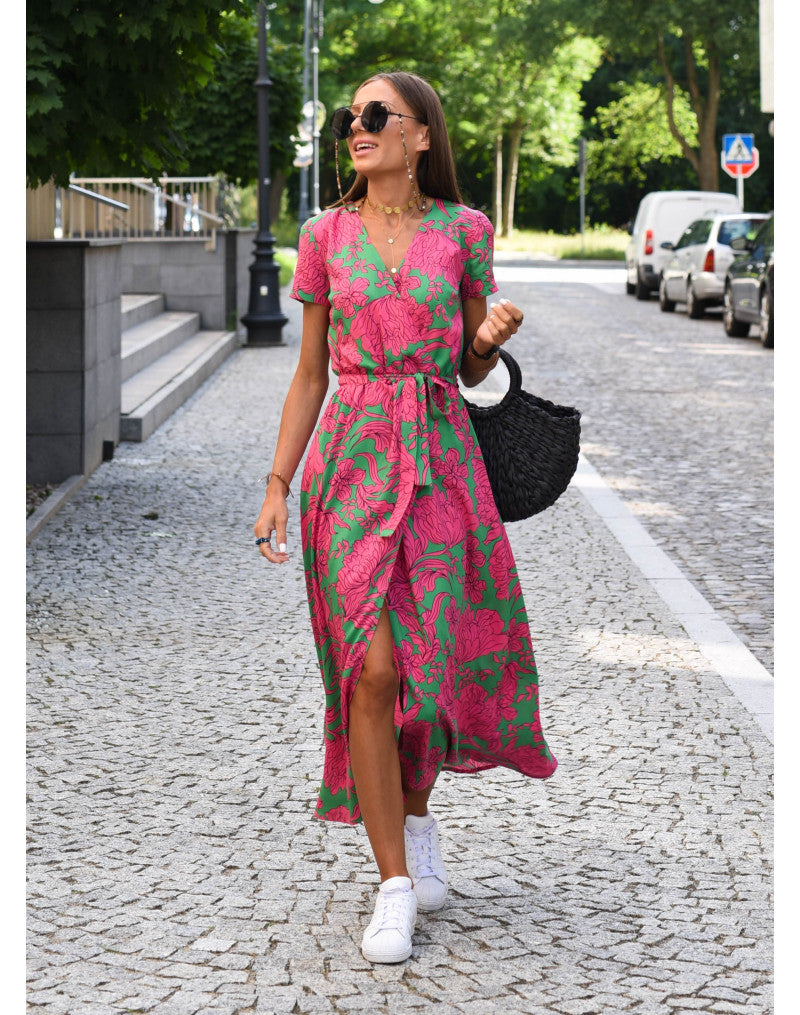 Michelle™ - Stylish Dress with V-Neck