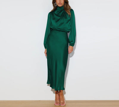 Joanna™ - Long Satin Dress