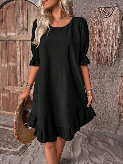 Violet™ - Retro Women's Cotton Hemp Dress
