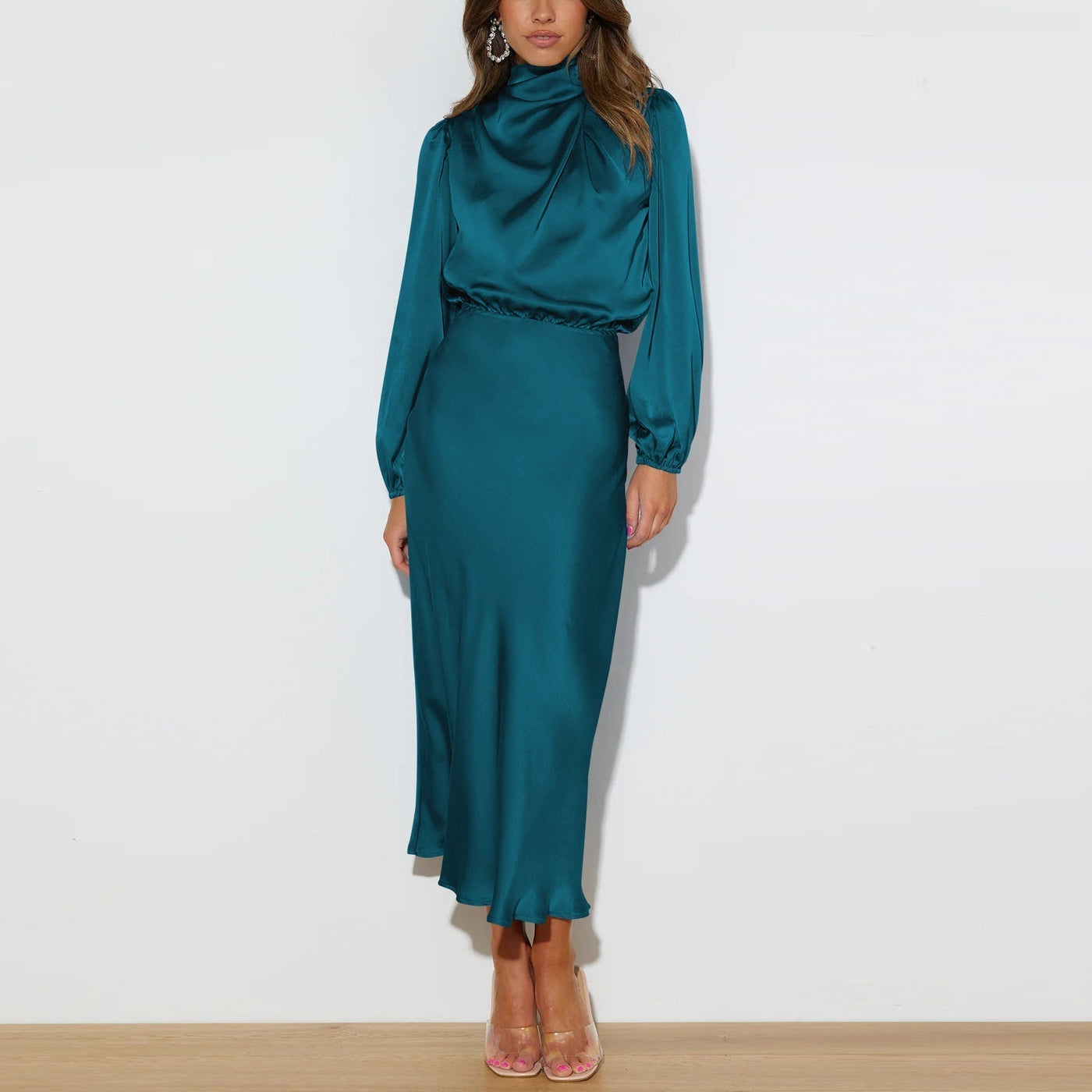 Joanna™ - Long Satin Dress