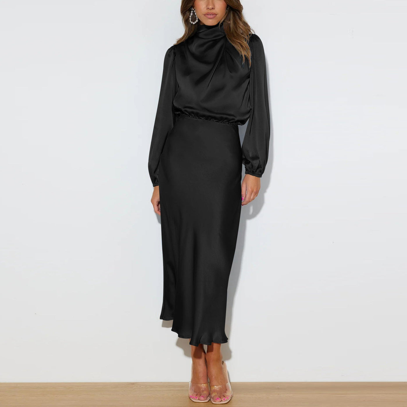 Joanna™ - Long Satin Dress