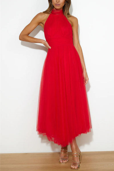 Claudia™ - Casual Mesh Open Back Dress
