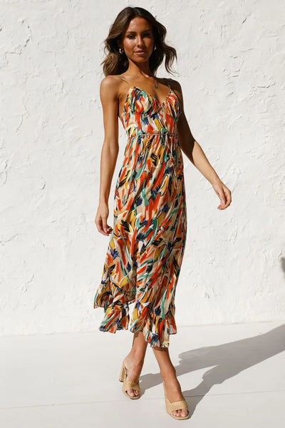 Selene™ - Boho Beach Dress with Straps