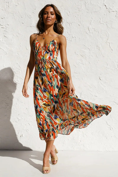 Selene™ - Boho Beach Dress with Straps