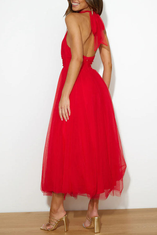 Claudia™ - Casual Mesh Open Back Dress