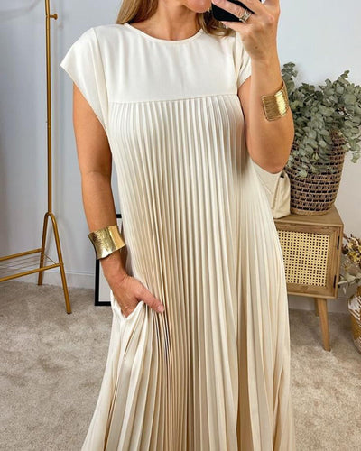 Natalia™ - Sleeveless Pleated Dress
