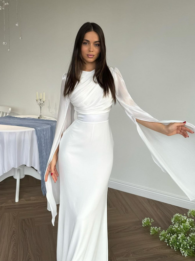 Viviana™ - Elegant Dress with Batwing Sleeves