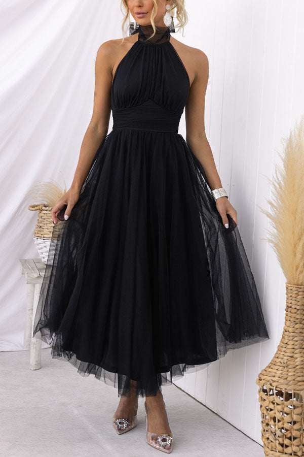 Claudia™ - Casual Mesh Open Back Dress