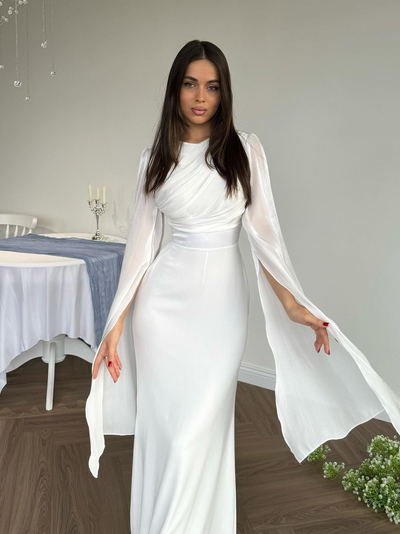 Viviana™ - Elegant Dress with Batwing Sleeves